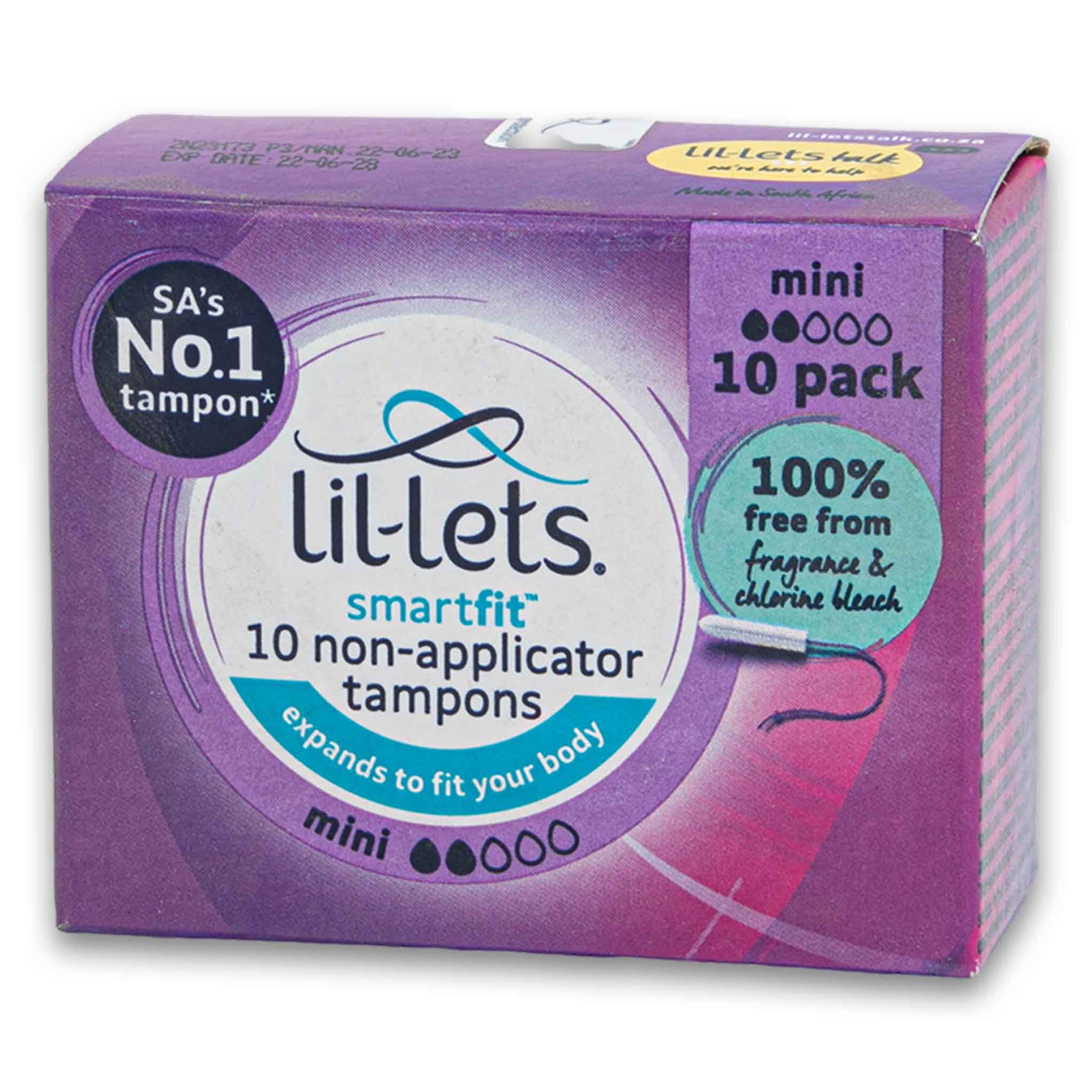 Smart Fit Non-applicator Tampons 10 Pack