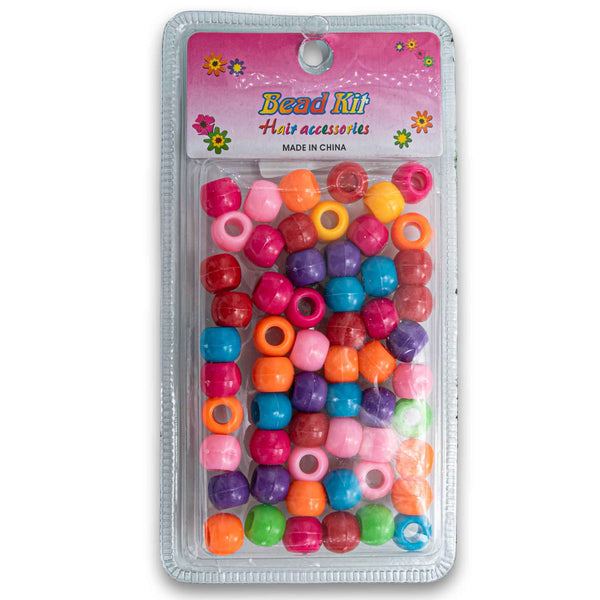 Fashion Hair Plastic Clear Beads - Small