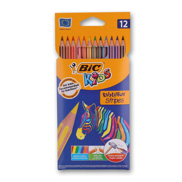 BIC Kids Tropi Colours Colouring Pencil Crayons PK12