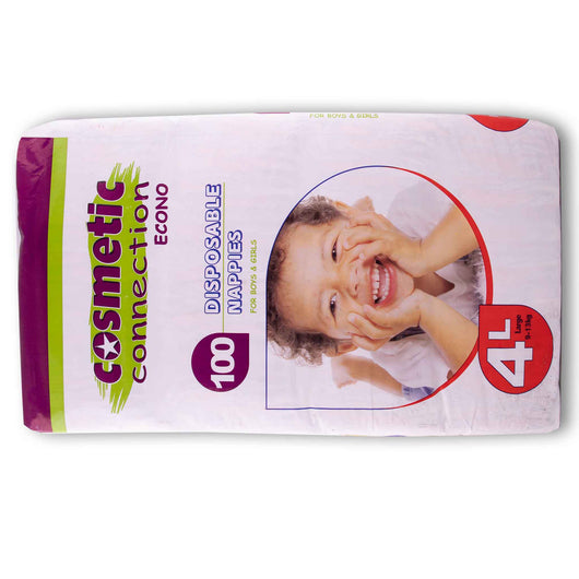 Cosmetic Connection, Baby Economy Disposable Nappies for Boys & Girls 100 Pack - Cosmetic Connection