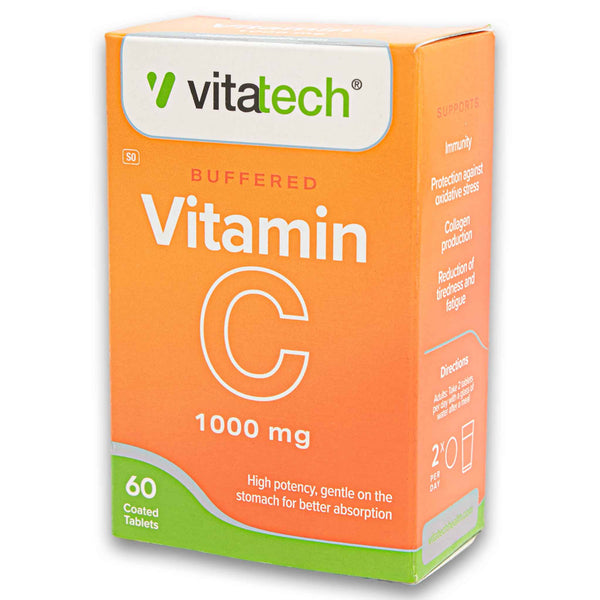 Vitamin C Buffered 1000mg 60 Coated Tablets