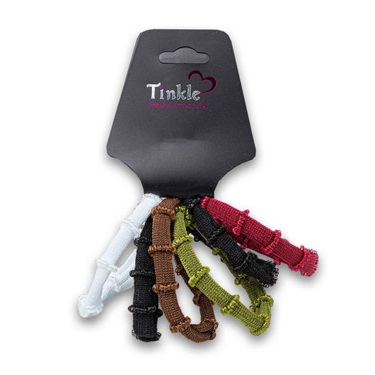 Tinkle, Fashion Pony Tail Elastic Ring 6 Pack - Cosmetic Connection