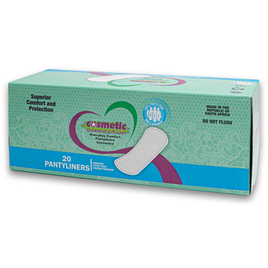 Cosmetic Connection, Everyday Comfort Pantyliners 20 Pack - Cosmetic Connection