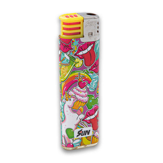 Sun, Torch Lighter Gas - Assorted Print - Cosmetic Connection