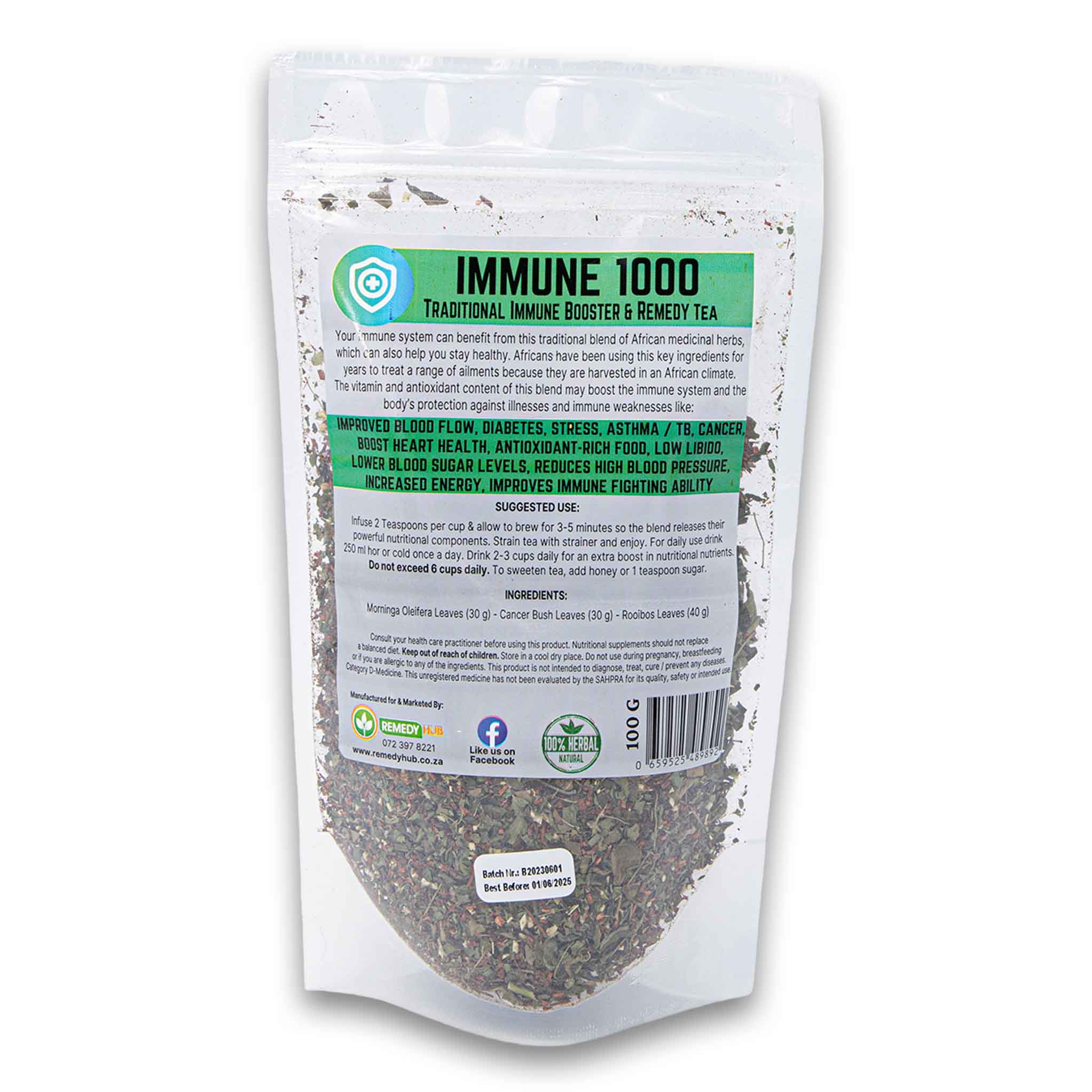 Immune 1000 Traditional Remedy & Booster Tea 100g – Cosmetic Connection