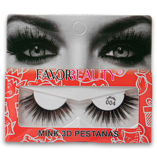 Favor Beauty, Mink 3D Eyelashes 004 Assorted Size - Cosmetic Connection