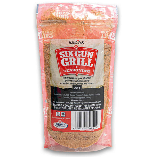 Crown National, Six Gun Grill Seasoning 200g - Cosmetic Connection