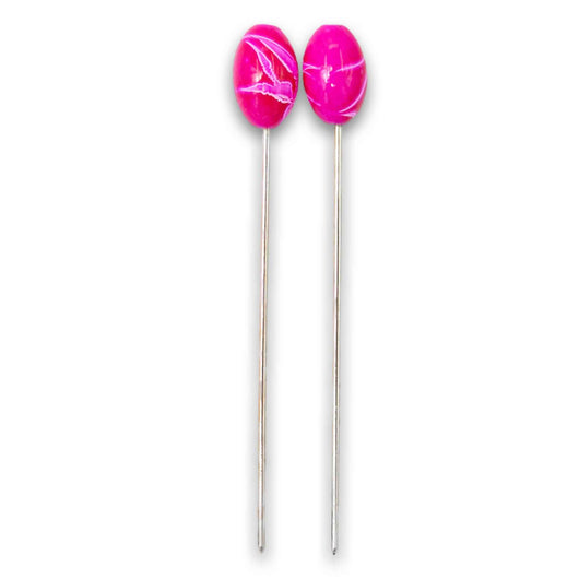 Naturally Flawless, Hair Pin with Marble Top 2 Piece - Cosmetic Connection