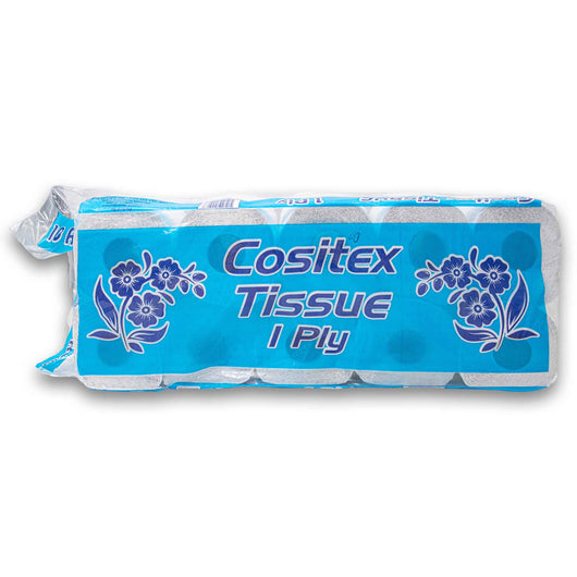 Cositex, Toilet Paper 1 Ply 10 Pack - Cosmetic Connection