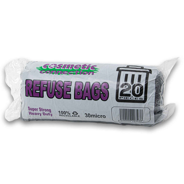 Cosmetic Connection, Refuse Bags Super Strong Heavy Duty 30 Micron 20 Pack - Cosmetic Connection