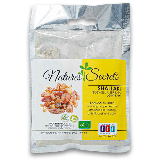 Natures Secrets, Shallaki Boswellia Serrata 50g - Ease Joint Pain - Cosmetic Connection