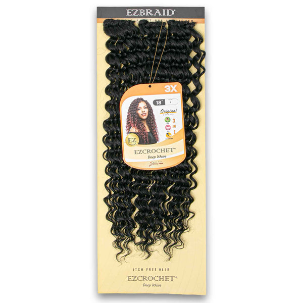 EZBRAID, EZCROCHET Deep Wave 18" 3 Pack - Cosmetic Connection