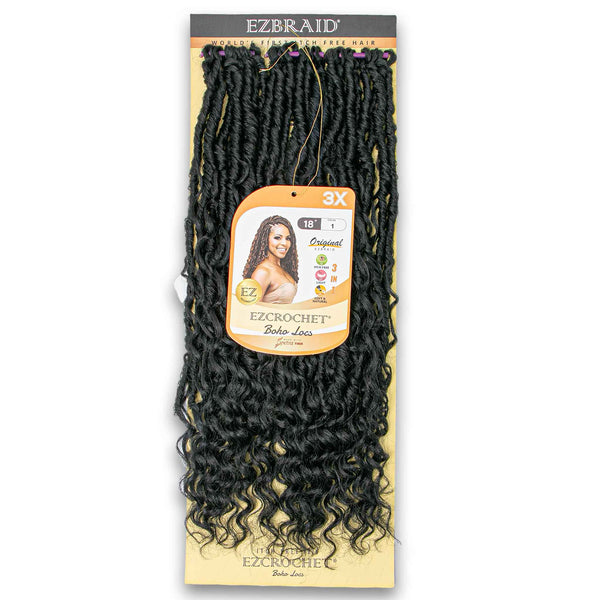 EZBRAID, EZCROCHET Boho Locs 18" 3 Pack - Cosmetic Connection