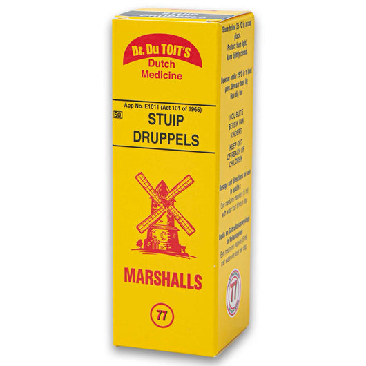 Marshalls, Dutch Medicine Stuipdruppels 20ml - Cosmetic Connection