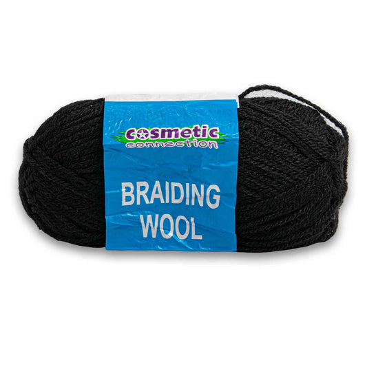 Cosmetic Connection, Braiding Wool Black 40g - Cosmetic Connection