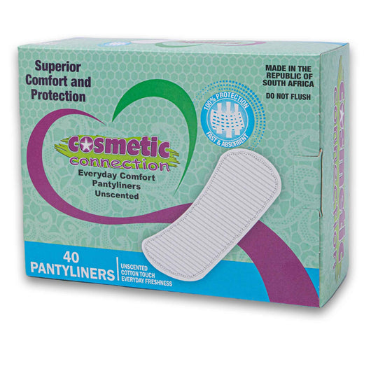 Cosmetic Connection, Everyday Comfort Pantyliners 40 Pack - Cosmetic Connection