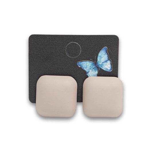 Naturally Flawless, Fashion Earrings Square Stone - Assorted Colour - Cosmetic Connection