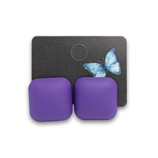 Naturally Flawless, Fashion Earrings Square Stone - Assorted Colour - Cosmetic Connection