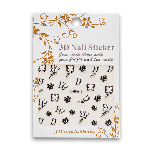 Nail Stickers, Nail Art 3D Design Assorted Color - Cosmetic Connection