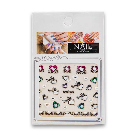 Nail Stickers, Nail Art 3D Design Assorted Color - Cosmetic Connection