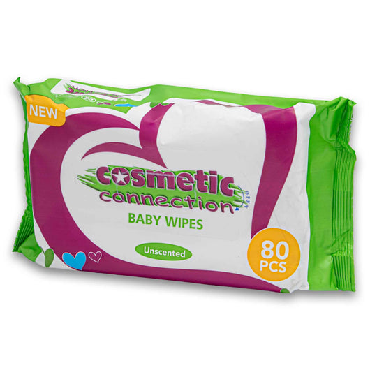 Cosmetic Connection, Baby Wipes Re-seal 80 Pack - Cosmetic Connection