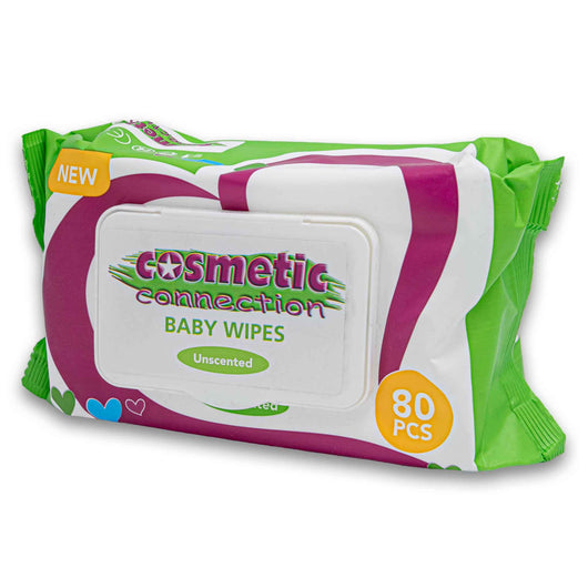 Cosmetic Connection, Baby Wipes Re-seal Lid 80 Pack - Cosmetic Connection