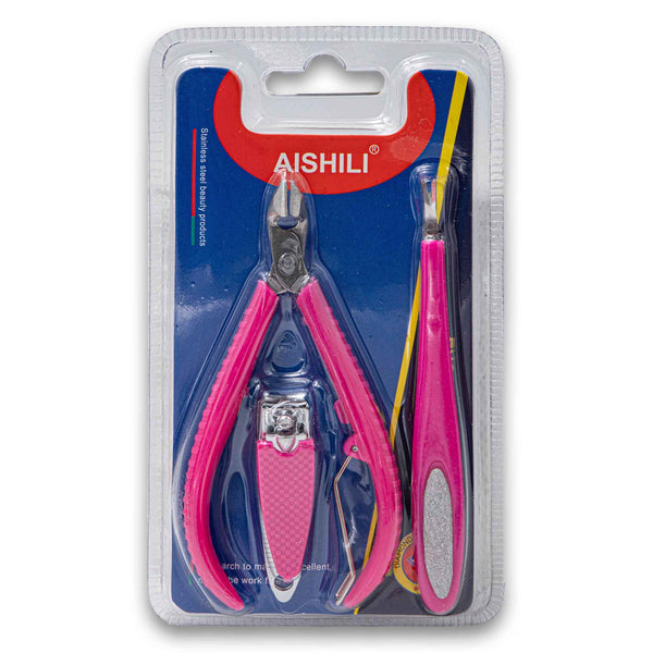 Aishili, Nail Cutter Manicure Kit 3 Piece - Cosmetic Connection