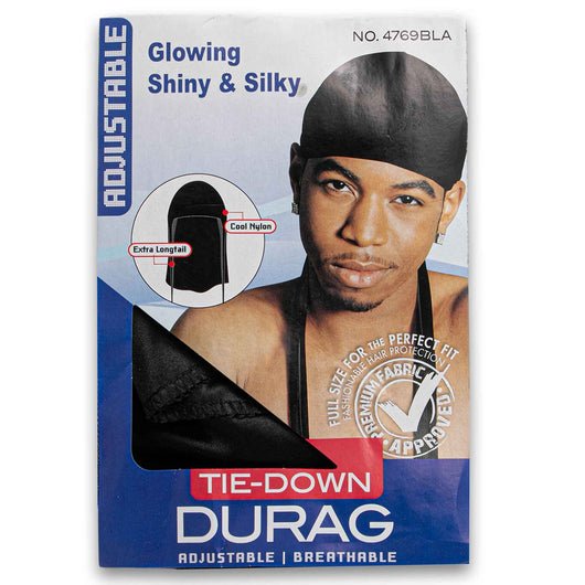 Naturally Flawless, Tie Down Durag Adjustable Breathable - Assorted Colour - Cosmetic Connection
