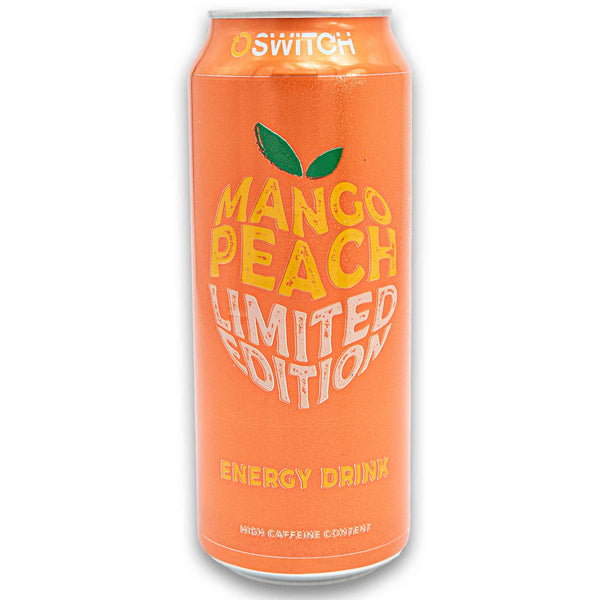 Mango Peach Energy Drink High Caffeine 500ml