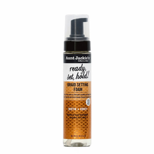 Aunt Jackie's, Ready Set Hold Braid Setting Foam Biotin + Honey 251ml - Cosmetic Connection