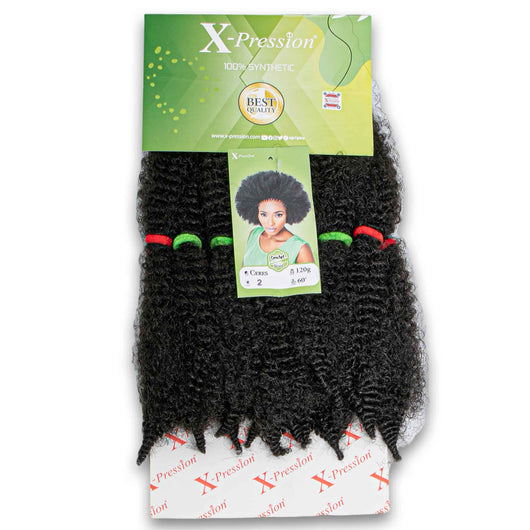 X-Pression, Ceres 60" Crochet Braid 100% Synthetic - Cosmetic Connection