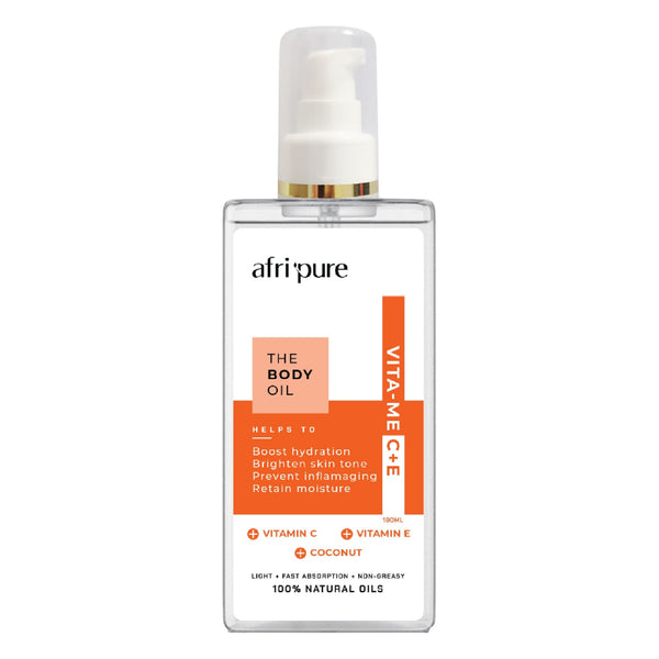 Afri Pure, The Body Oil Vita-Me C+E 180ml - Cosmetic Connection