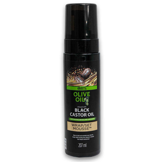 Organic Root Stimulator, Black Castor Oil Wrap Set Mousse 207ml - Cosmetic Connection