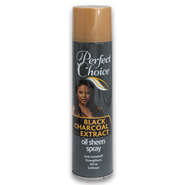 Perfect Choice, Black Charcoal Extract Oil Sheen Spray 275ml - Cosmetic Connection