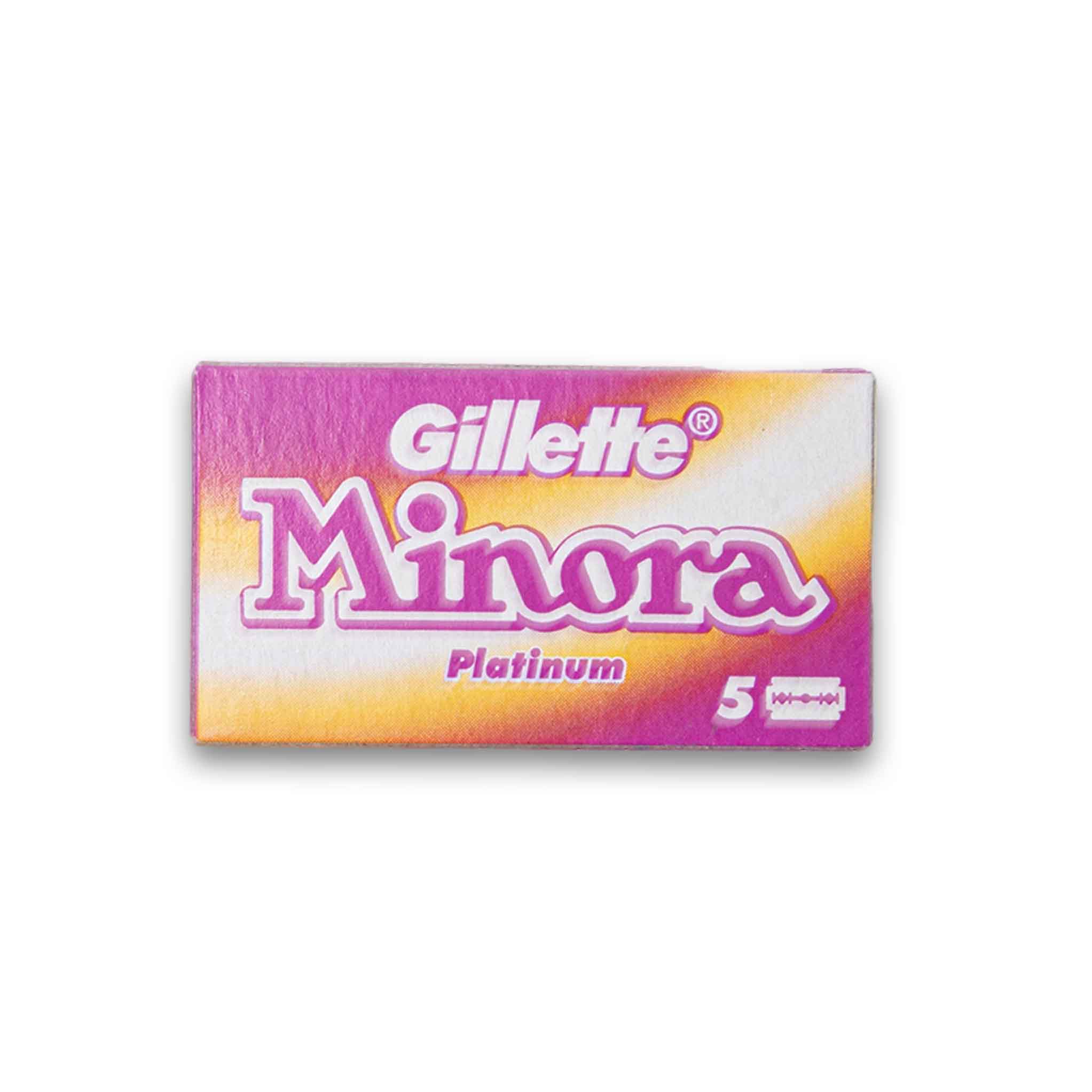 Minora Platinum Razor Blades 5 Pack – Cosmetic Connection