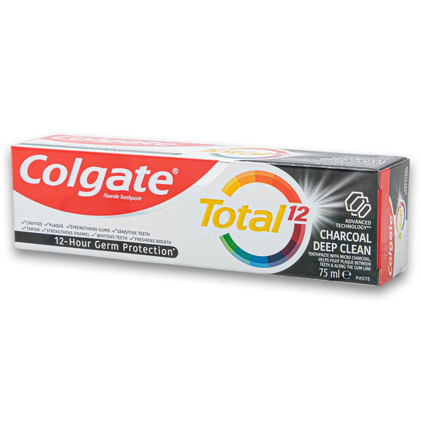 Total 12 Charcoal Deep Clean Fluoride Toothpaste 75ml