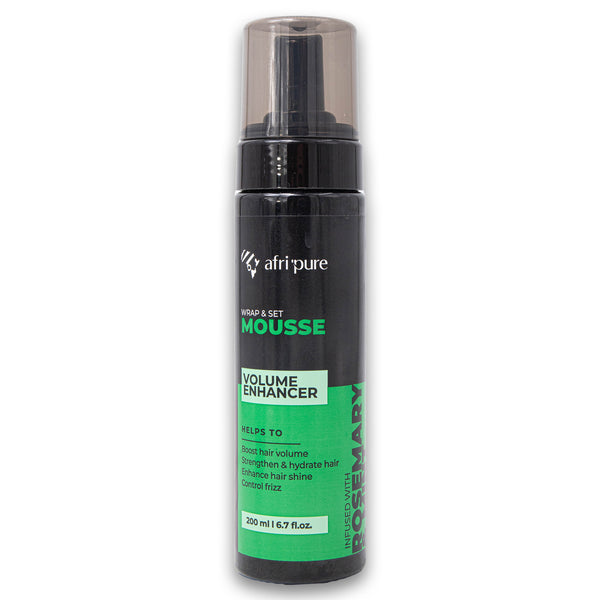 Wrap & Set Mousse Volume Enhancer Infused Rosemary + Mint 200ml