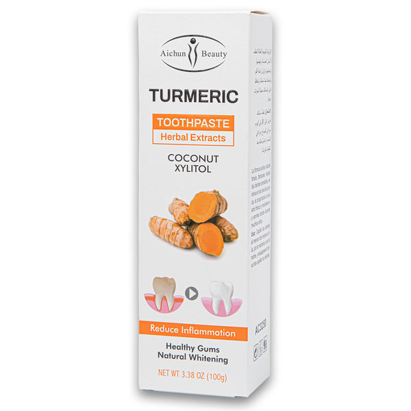 Turmeric Toothpaste Herbal Extracts Coconut Xylitol 100g