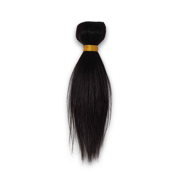 Sleek Straight 100% Brazilian Human Hair Bundle 10" #1 90g