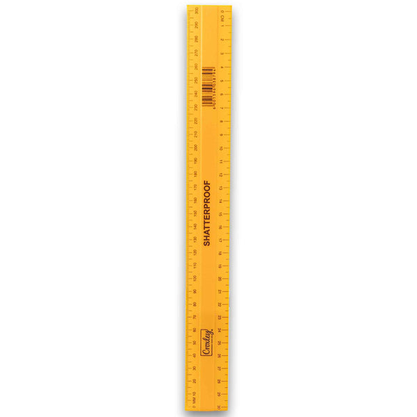 Shatterproof Ruler 30cm - Assorted Colour