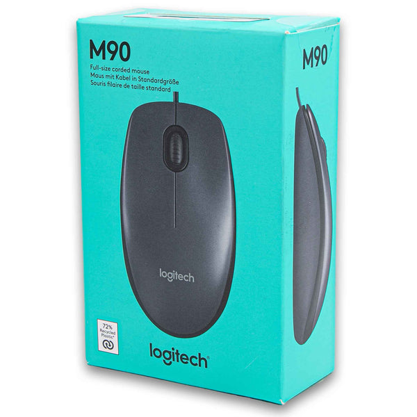 M90 Full-size Corded USB 3 Button Mouse