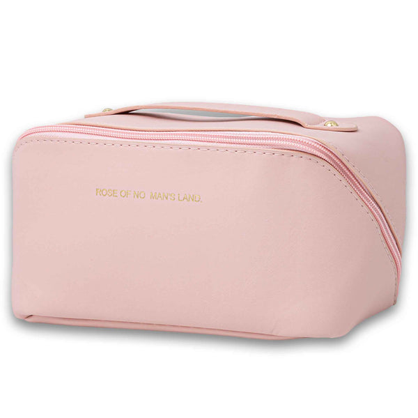 Elegant Leather Travel Cosmetic Bag - Assorted Colour