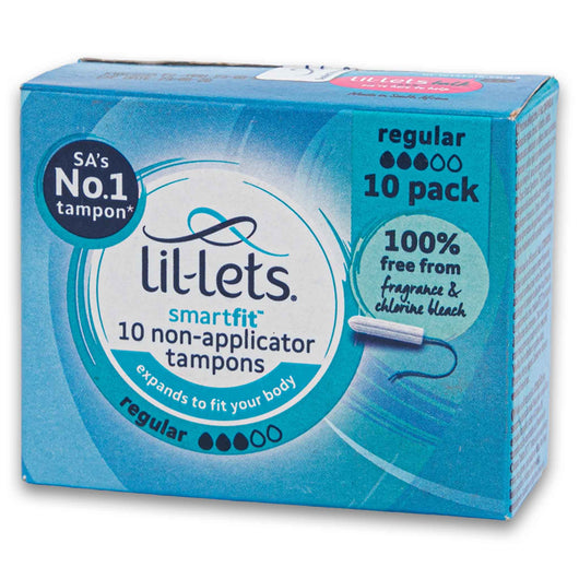 Lil-lets, Smart Fit Non-applicator Tampons 10 Pack - Cosmetic Connection