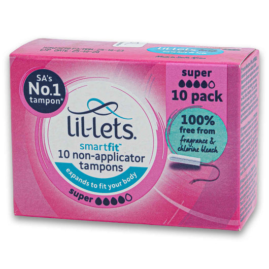 Lil-lets, Smart Fit Non-applicator Tampons 10 Pack - Cosmetic Connection