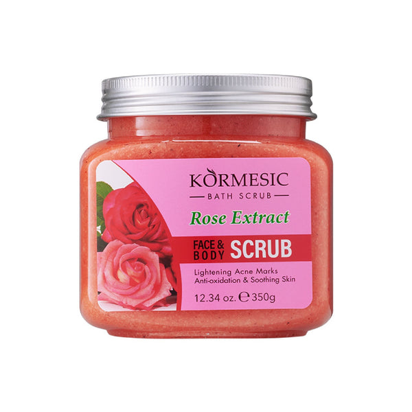 Face & Body Bath Scrub Rose Extract Anti-oxidation & Soothing Skin 350g