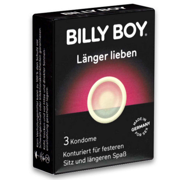 Billy Boy, Condoms 3 Pack Contoured - Cosmetic Connection