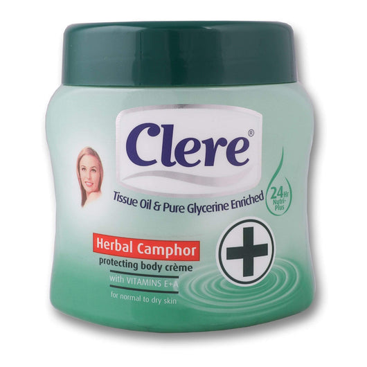 Clere, Herbal Camphor Body Cream 500ml - Cosmetic Connection