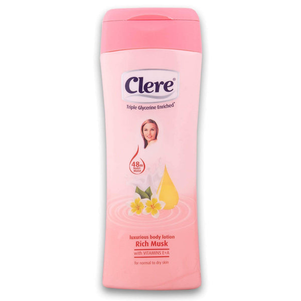 Clere, Luxurious Body Lotion Rich Musk 200ml - Cosmetic Connection