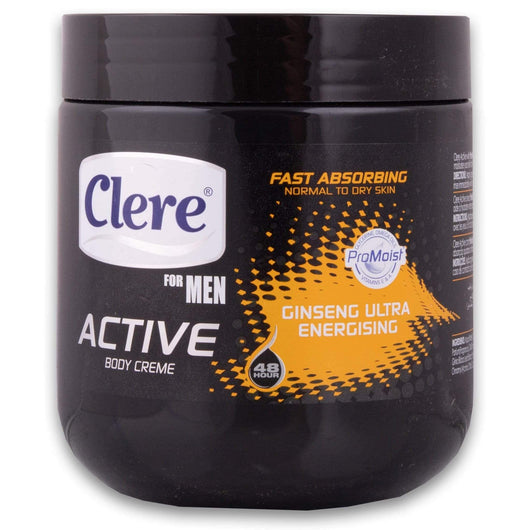 Clere, Men Active Body Cream 450ml - Cosmetic Connection