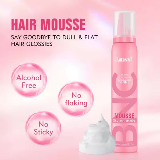 Karseell, Hair Mousse Style Bubble Shine 200ml - Cosmetic Connection